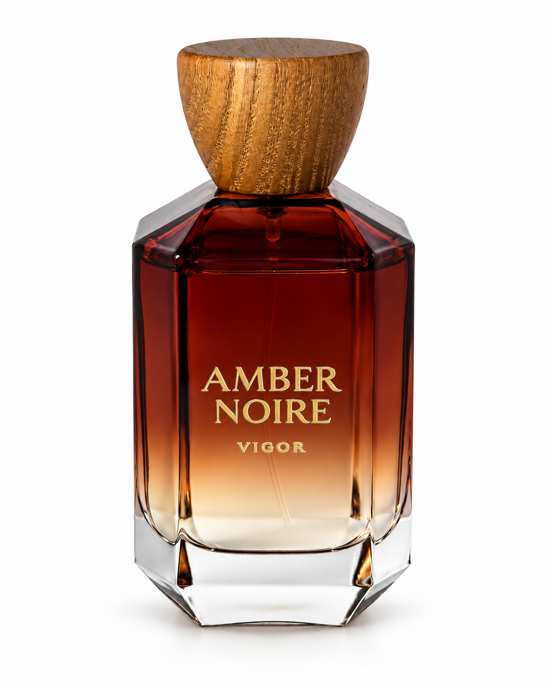 Amber Noire 100ML Extrait de Parfum bottle on a clean white background